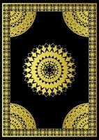 Koran-Buchcover-Design, das den heiligen Koran-Premium-Vektor bedeutet