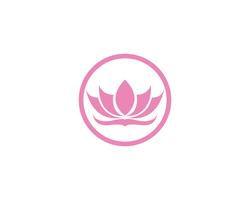 Lotus-Blumenlogo und Symbolvektorschablone vektor