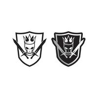 krona logotyp och kung logotyp set drottning logotyp, prinsessa, mall vektor ikon illustration design imperial, kunglig och framgång logotyp företag