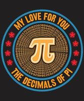 pi day t-shirt design vektor