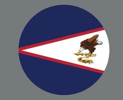 amerikanisch-samoa flag nationales ozeanien emblem symbol vektor illustration abstraktes design element