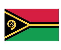 Vanuatu-Flagge nationales Ozeanien-Emblem Symbol Symbol Vektor Illustration abstraktes Gestaltungselement