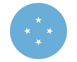 mikronesien flagge national ozeanien emblem symbol vektor illustration abstraktes design element