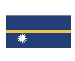 nauru flagge national ozeanien emblem symbol symbol vektor illustration abstraktes design element