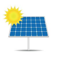 Solarpanel-Abbildung. grüne energie, ökologiekonzept vektor