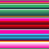 mexikanska filt ränder vektor mönster. bakgrund för cinco de mayo festdekor eller etniska mexikanska tygmönster med färgglada ränder. serape design levande färg mall, vektor illustration