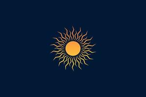 Sunburst-Logo-Design-Vorlage vektor