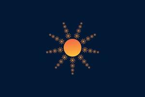 Sunburst-Logo-Design-Vorlage vektor