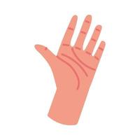 menschliche Hand hoch vektor