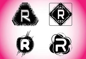 kreative r-brief-logo- und symbol-design-vorlage vektor