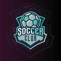 fotboll fotboll e-sport gaming logotyp vektor mall. spellogotyp. design av sportlogotyp