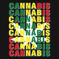 cannabis weed marijuana stoner t-shirt vektor