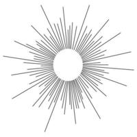 starburst, sunburst element. vektor illustration