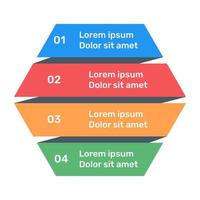 bunte florale Infografik vektor