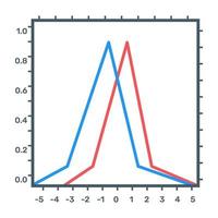 Funktionsdiagramm flaches Symbol, editierbares Design vektor