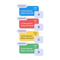 eine trendige option banner infografik vektor