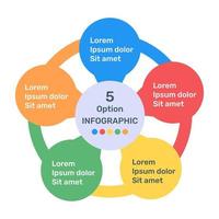 ein farbenfrohes Infografik-Symbol in bearbeitbarem Design vektor