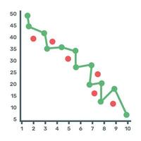 Symbol der kartesischen Analytik in bearbeitbarem Design vektor