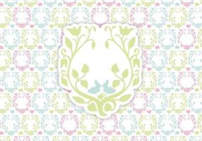 Floral Happy Easter Background Vector