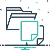 Mischsymbol für Dateien vektor