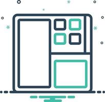 Mischsymbol für Layout vektor