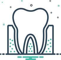 Mischsymbol für Parodontologie vektor