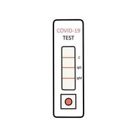 covid-19 snabb antigen test vektor isolerad illustration