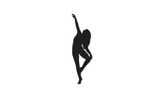 dansande kvinnor vektor illustration svart och vitt