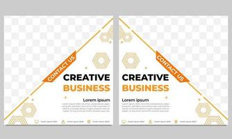 Vorlage für kreative Business-Social-Media-Beiträge vektor
