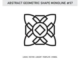 geometrische monoline form abstrakter freier vektor