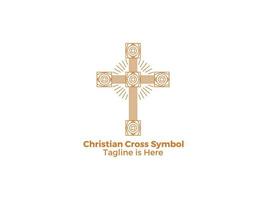dekorativ religion kristen katolicism kors ikonen isolerad på vit bakgrund gratis vektor