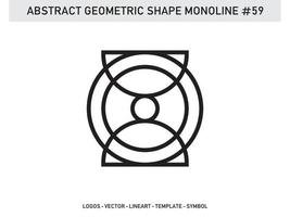 geometrische monoline form abstrakter freier vektor