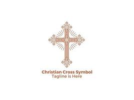 das kreuz ist ein symbol der katholischen christentumsreligion die designikone der kirche jesus