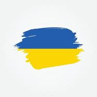 Design der ukrainischen Flaggenvorlage vektor