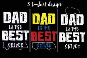 Vater-T-Shirt-Design. Papa-T-Shirt-Design. Vater zitiert T-Shirt-Design. vektor