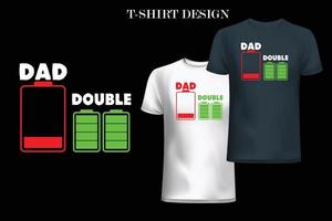Vater-T-Shirt-Design. Papa-T-Shirt-Design. Vater zitiert T-Shirt-Design. vektor