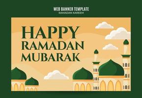 ramadan kareem banner webbutrymme område och bakgrund vektor