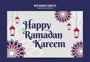 ramadan kareem banner webspace bereich und hintergrund vektor