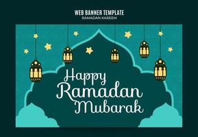 ramadan kareem banner webspace bereich und hintergrund vektor