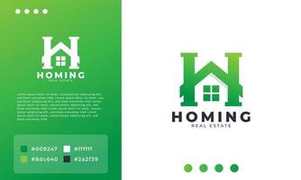 einfacher buchstabe h für home-logo-design-vorlagenelement. Immobiliengeschäft. Hausreparatursymbol. vektor