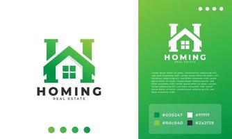 enkel bokstav h för hem logotyp designmall element. fastighetsaffär. hem reparation symbol. vektor