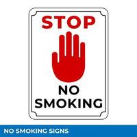 Warnzeichen für Rauchverbotszonen in Vektor, einfach zu verwendende und druckbare Designvorlagen vektor