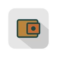 plånbok ikon isolerad på vit bakgrund. plånbok ikon enkelt tecken. vektor