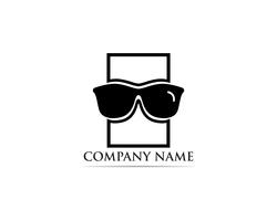 Brille Logo Design Vektor