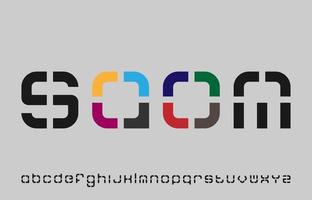 kreativ modern minimal redigerbar alfabetets logotypdesign med små bokstäver