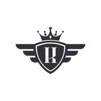 bokstaven k kunglig sport seger emblem logotyp design inspiration vektor