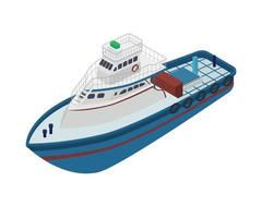 Fischerboot-Illustration