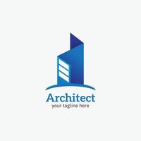 Architekt-Logo-Vektor-Design-Illustration vektor