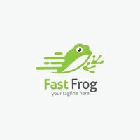 Frosch-Logo-Vektor-Design-Illustration vektor