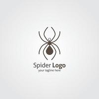 Spinnen-Logo-Vektor-Design-Illustration vektor